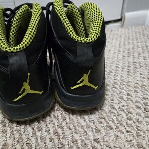 Kids Black and Yellow Jordan Shoes